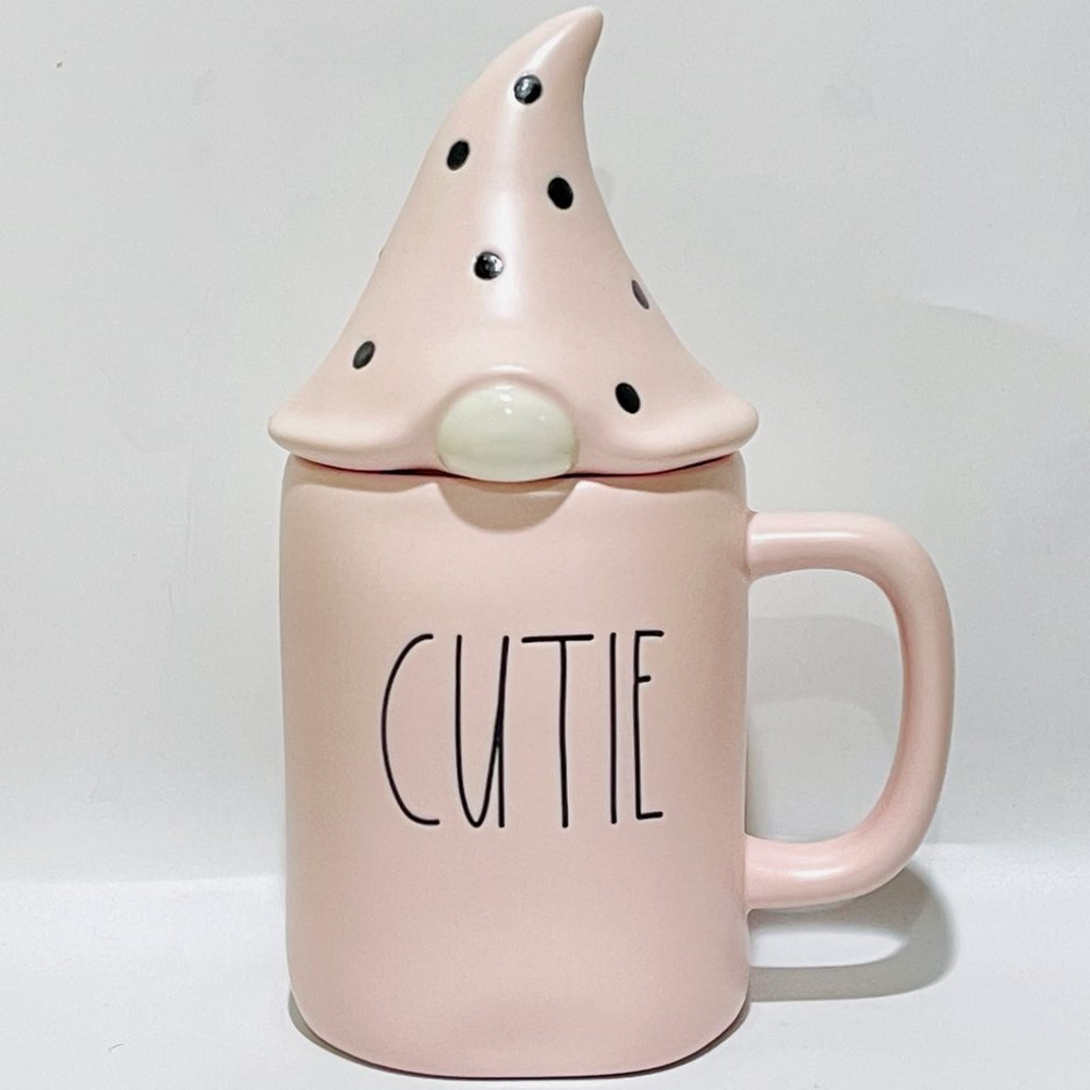 Rae Dunn CUTIE Mug with Gnome Topper